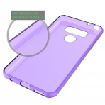 LK LG G6 Yumu�ak Deri Silikon Koruyucu K�l�f-Purple