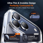 LK iPhone 17 Pro/17 Pro Max Kamera Lens Koruyucu-Transparent