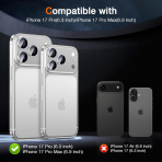 LK iPhone 17 Pro/17 Pro Max Kamera Lens Koruyucu-Silver