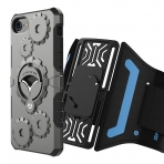 LOVPHONE Apple iPhone 7 Plus/8 Plus Kol Band� ve K�l�f (L)-Gunmetal