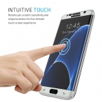 LOVPHONE Samsung Galaxy S7 Edge Temperli Cam Ekran Koruyucu-White