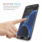 LOVPHONE Samsung Galaxy S7 Edge Temperli Cam Ekran Koruyucu-Black