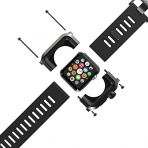 LUNATIK Apple Watch Seri 1 Klf/Silikon Kay (42mm)-Black