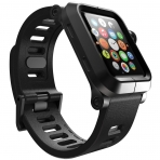 LUNATIK Apple Watch Seri 1 Klf/Silikon Kay (42mm)-Black