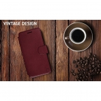 LUPA Apple iPhone 6 / 6S Slim Czdan Klf-Burgundy