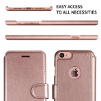 LUPA iPhone 7 Plus Slim Czdan Klf-Rose Gold