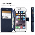 LUPA Apple iPhone 7 Slim Czdan Klf-Navy Blue