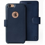 LUPA Apple iPhone 7 Slim Czdan Klf-Navy Blue