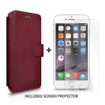 LUPA Apple iPhone 7 Slim Czdan Klf-Burgundy