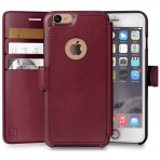 LUPA Apple iPhone 7 Slim Czdan Klf-Burgundy