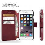 LUPA Apple iPhone 7 Slim Czdan Klf-Burgundy