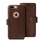 LUPA Apple iPhone 8 Plus Slim Czdan Klf-Dark Brown