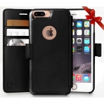 LUPA Apple iPhone 8 Plus Slim Czdan Klf-Black