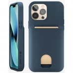 LUPA Legacy Serisi iPhone 13 Pro Czdan Klf-Midnight Blue