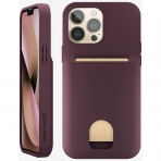 LUPA Legacy Serisi iPhone 13 Pro Czdan Klf-Royal Burgundy