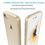 LUVVITT Apple iPhone 7 Hybrid Klf-Transparent Gold