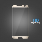 LUVVITT Samsung Galaxy S7 Edge Temperli Cam Ekran Koruyucu (Gold)