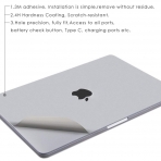 Leze MacBook Air Tam Koruma kartmas (13-13.3in)(Silver)