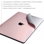 Leze MacBook Air Tam Koruma kartmas (13-13.3in) (Rose Gold)