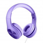 LilGadgets Shareport Çocuklar İçin Kulak Üstü Kulaklık-Purple