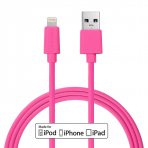 Linkpin 8 Pin USB Lightning Kablo (3M)-Pink