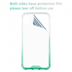 Lontect Apple iPhone X Bumper Klf-Clear Green