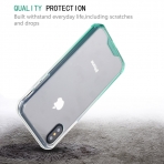 Lontect Apple iPhone X Bumper Klf-Clear Green