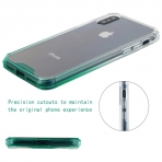 Lontect Apple iPhone X Bumper Klf-Clear Green