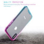 Lontect Apple iPhone X Bumper Klf- Pink Blue