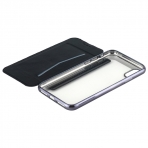 Lontect Apple iPhone X Deri C�zdan K�l�f- Black