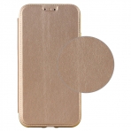 Lontect Apple iPhone X Deri C�zdan K�l�f-Gold