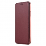 Lontect Apple iPhone X Deri C�zdan K�l�f- Rose Red