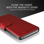 Lumion LG G6 Savant Deri Czdan Klf-Cardinal Red
