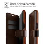 Lumion Samsung Galaxy Note 8 Savant Seri Czdan Klf-Chocolate Brown