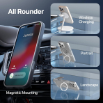 MAGEASY Apple iPhone 16 Pro Max MagStand Klf-Transparent 