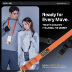 MAGEASY iPhone 17 Pro Max Odyssey Strap M Klf-Mist Gray