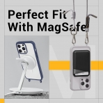 MAGEASY Crossbody iPhone 15 Pro Max Klf-Gray