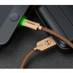 MCDODO Smart LED Lightning USB Kablo- 6FT Gold
