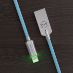 MCDODO Smart LED Lightning USB Kablo- 6FT Sky Blue