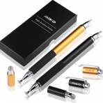 MEKO Precision Serisi Disc Stylus Kalem (2 Adet)-Black-Gold