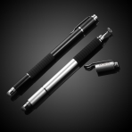 MEKO Precision Serisi Disc Stylus Kalem (2 Adet)-Black-Silver