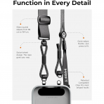 MOFT Kancal apraz Telefon Asks-Jet Black