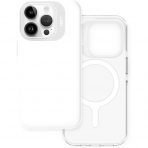 MOFT Snap Manyetik iPhone 15 Pro effaf Klf -White