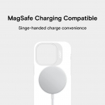 MOFT Snap Serisi Manyetik iPhone 14 MagSafe Uyumlu Klf -Cool White