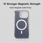 MOFT Snap Serisi Manyetik iPhone 14 MagSafe Uyumlu Kılıf -Smoky Black