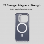 MOFT Snap Serisi Manyetik iPhone 14 Pro MagSafe Uyumlu Klf -Smoky Black