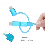 MOMAX USB arj Kablosu (1M)-Blue