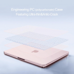 MOSISO Kristal Ultra �nce MacBook Neo Laptop K�l�f Seti-Crystal Blush