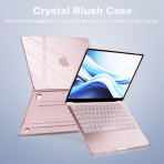 MOSISO Kristal Ultra �nce MacBook Neo Laptop K�l�f Seti-Crystal Blush