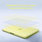 MOSISO Kristal Ultra �nce MacBook Neo Laptop K�l�f Seti-Crystal Citrus